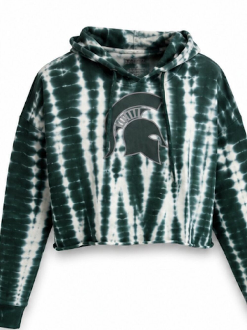 NWT MSU Tie-Dye Cropped Hoodie